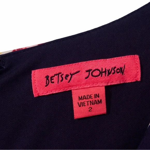 Betsey Johnson Floral Bodycon Midi Dress Long Sleeve Size 2 – Worn Once - Picture 2 of 5